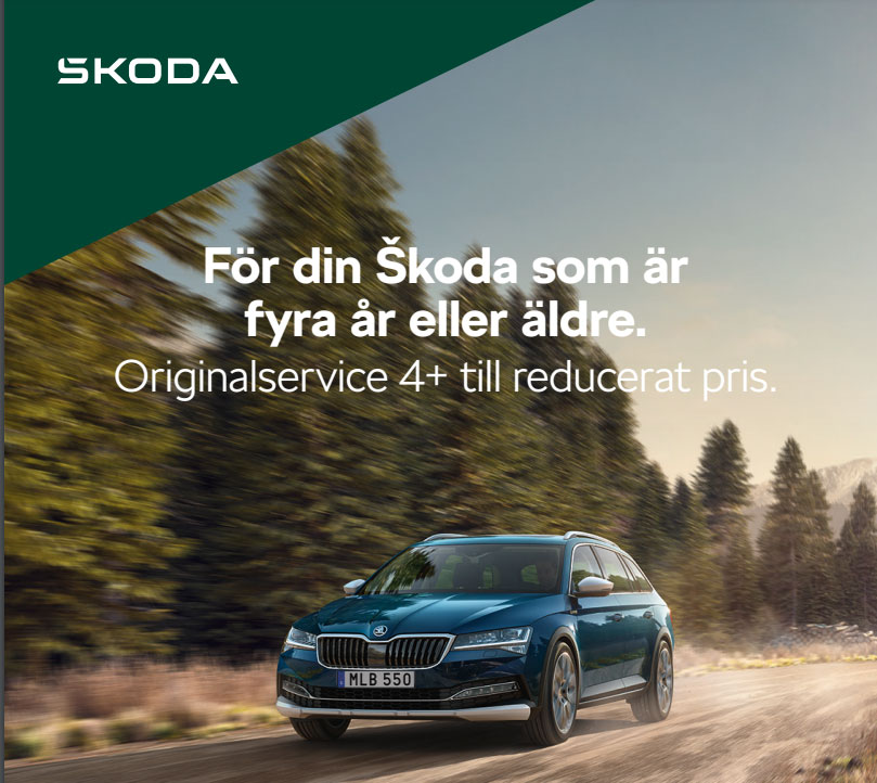 Erbjudande för din SKODA som är 4 år eller äldre